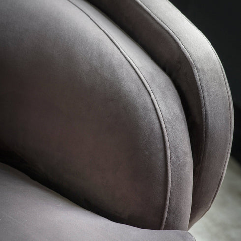 PaulaHome - Modern Seating Dark Taupe Velvet Tub Chair